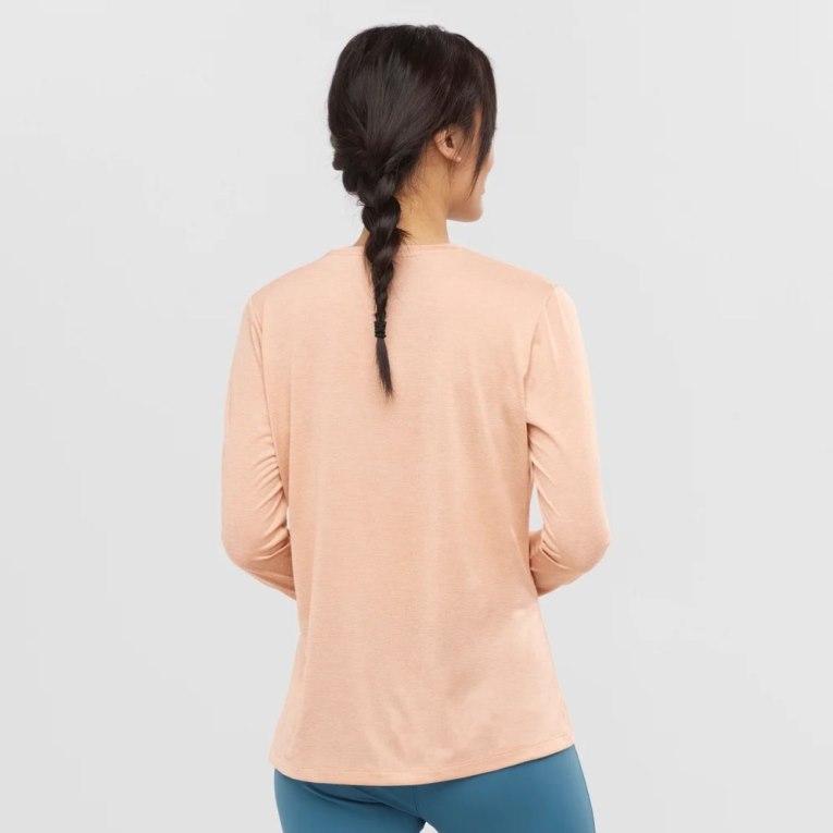 Salomon Agile Long Sleeve Tricko Damske Marhule | SK 9EBWIT